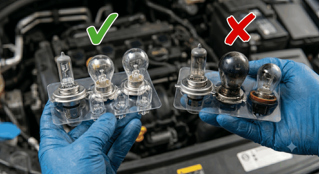 Contrôle ampoules voiture