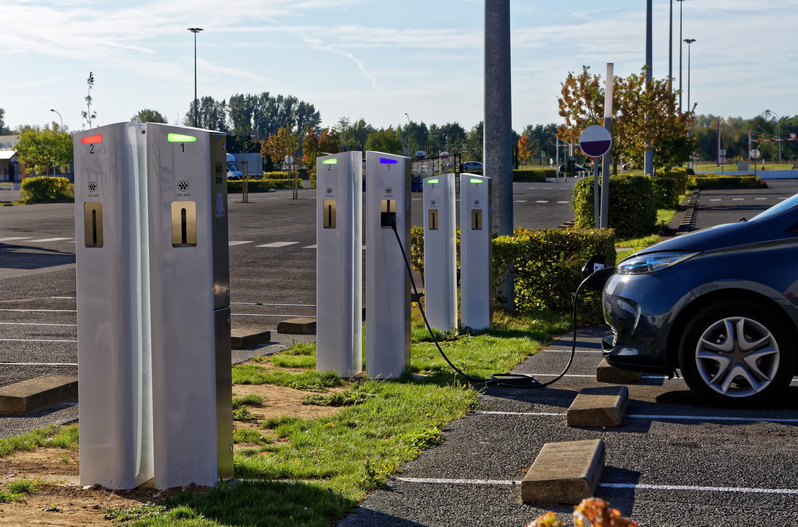 Parking de recharge pour voitures électriques