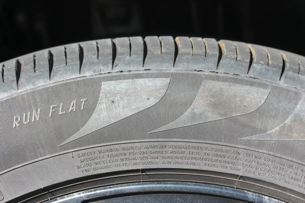 Reconnaitre un pneu run flat