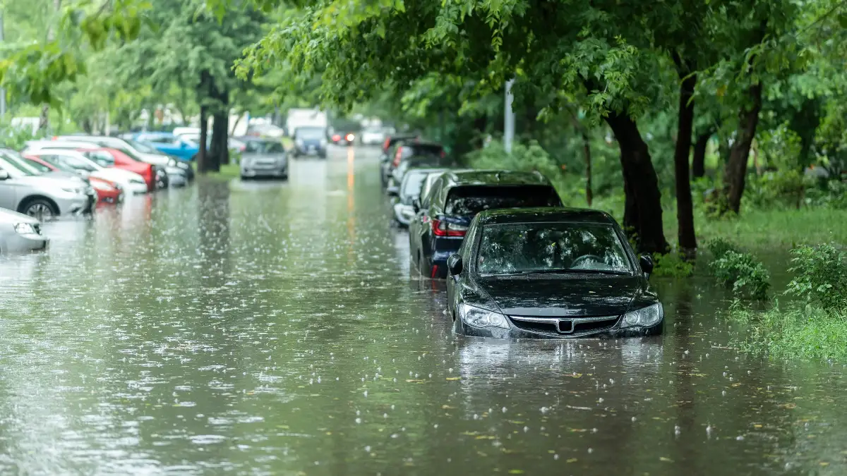 Voiture inondée