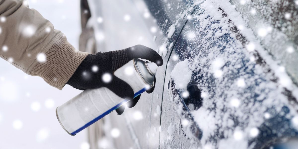 Serrure de voiture gelée